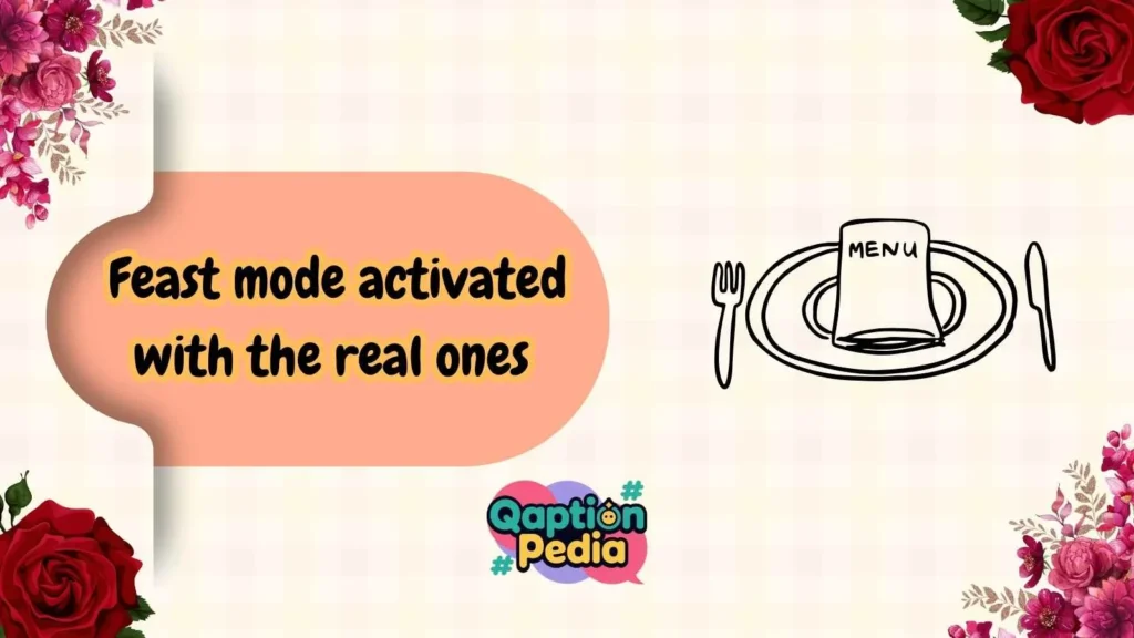 Banquet captions with friends