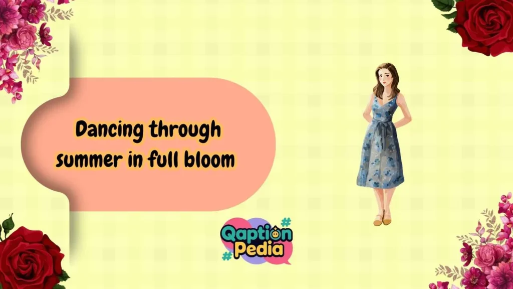 Summer floral dress instagram captions