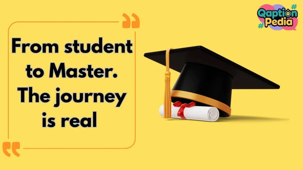 Masters Degree Captions