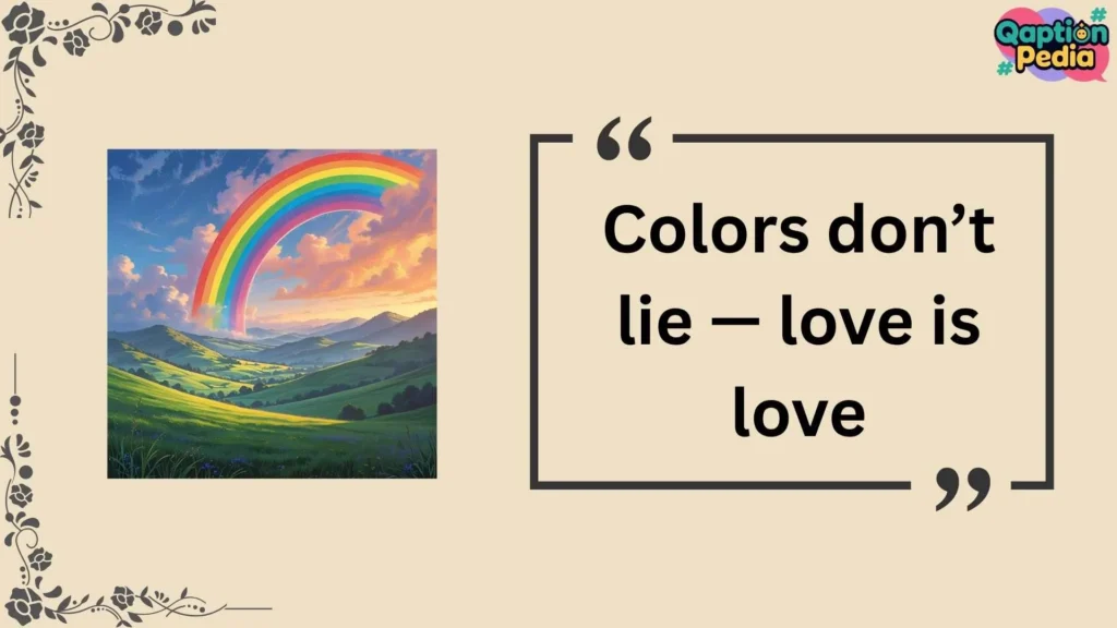 Rainbow Instagram Captions