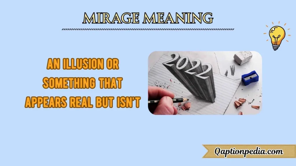 Mirage Meaning