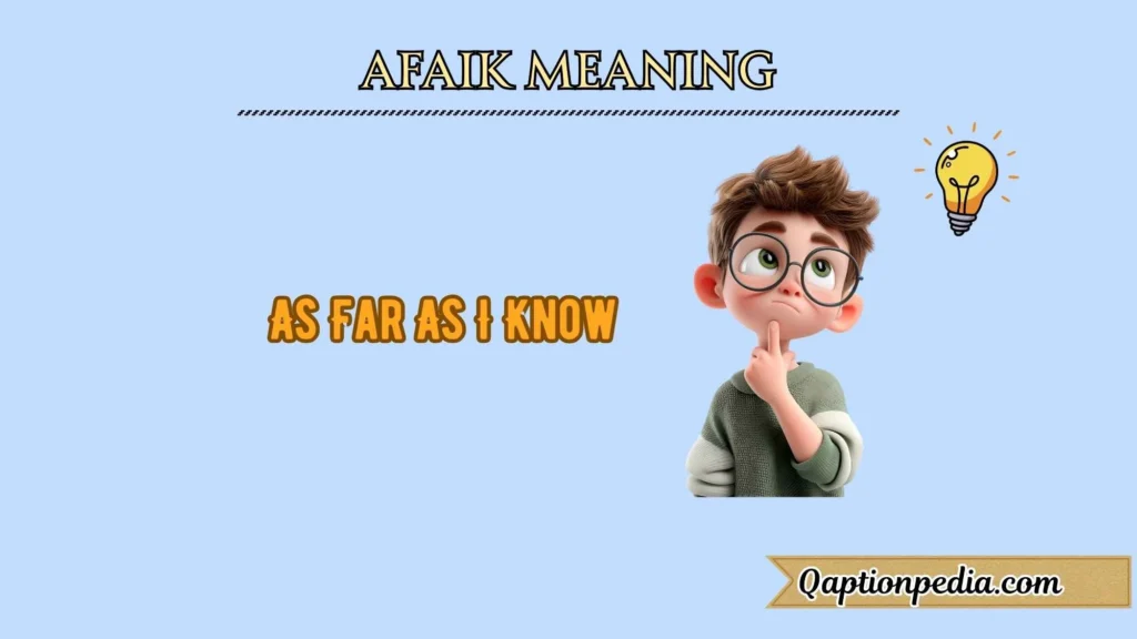 afaik meaning